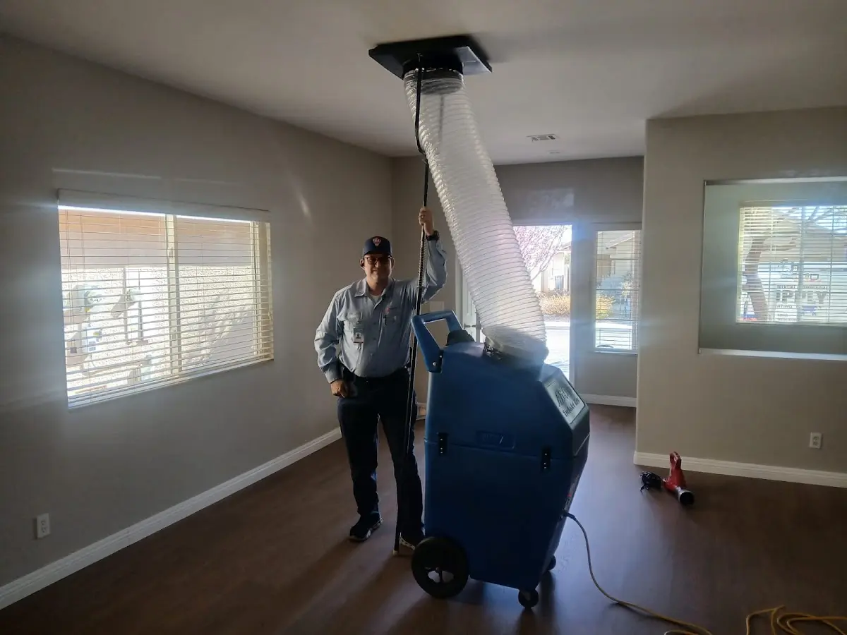 Professional Dryer Vent Cleaning work inside a Sherwood home